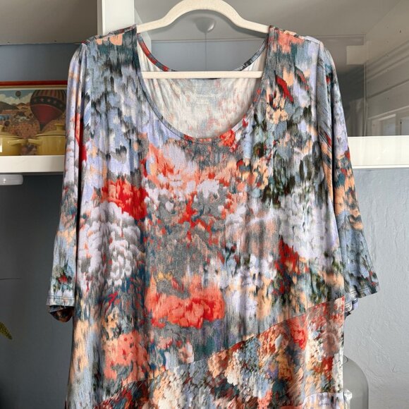 Soft Surroundings Nanette Jersey Knit Maxi Dress  Boho - Picture 2 of 8